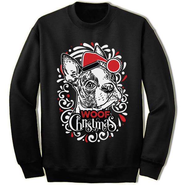 Boston Terrier Ugly Christmas Sweater