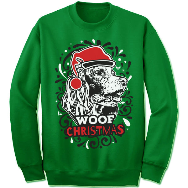 English Springer Spaniel Ugly Christmas Sweater. Merry Christmas Sweaters