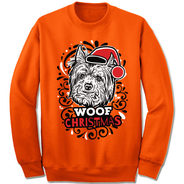 Yorkshire Terrier Ugly Christmas Sweater. Merry Christmas Sweaters