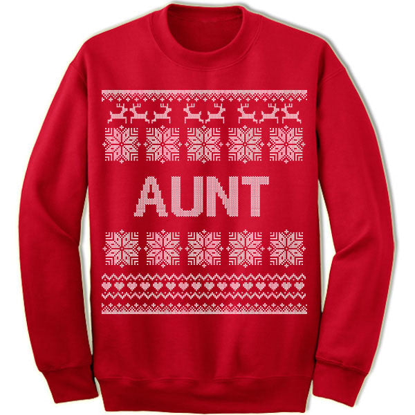 Aunt Ugly Christmas Sweater.