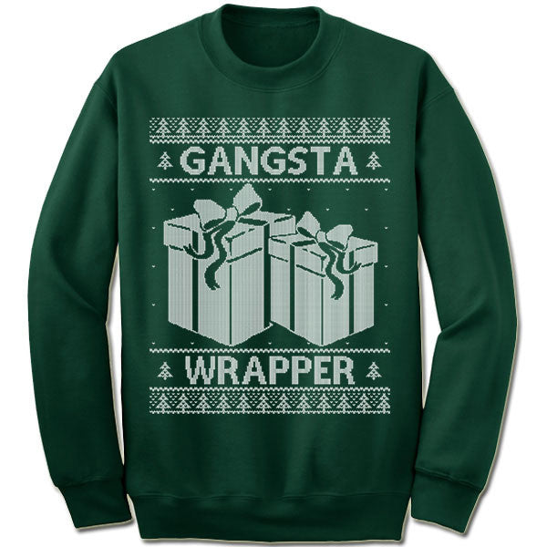 Gangsta wrapper christmas jumper new arrivals