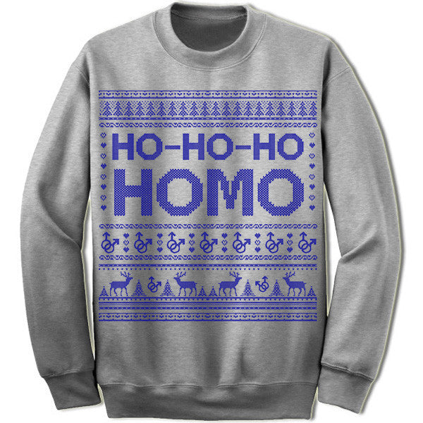 Ho ho deals ho homo sweater