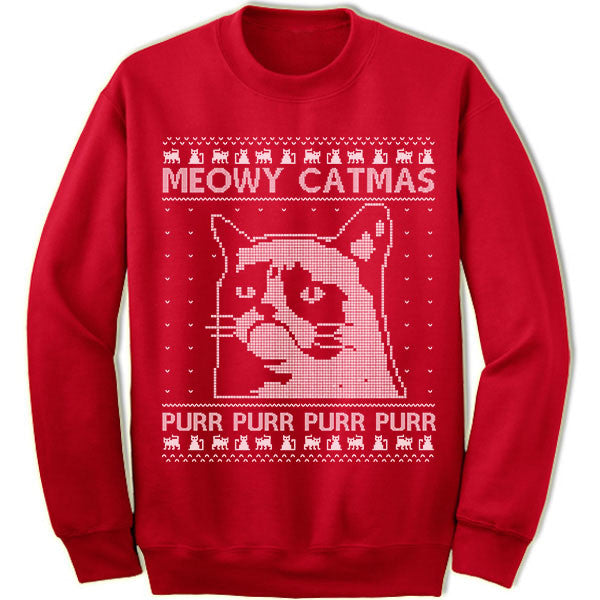 Meowy Catmas Ugly Christmas Sweater