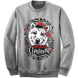 Akita Ugly Christmas Sweater.