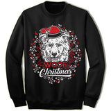 Australian Shepherd Ugly Christmas Sweater.