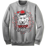 Australian Shepherd Ugly Christmas Sweater.