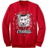 Australian Shepherd Ugly Christmas Sweater.