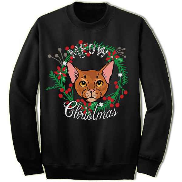 Abyssinian Ugly Christmas Sweater