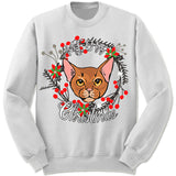 Abyssinian Cat Ugly Christmas Sweater.