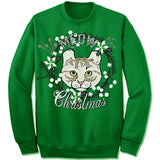American Curl Cat Ugly Christmas Sweater