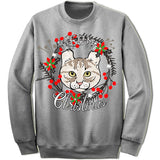 American Curl Cat Ugly Christmas Sweater.