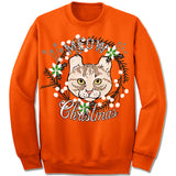 American Curl Cat Ugly Christmas Sweater.