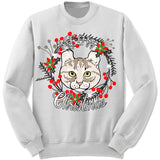 American Curl Cat Ugly Christmas Sweater.
