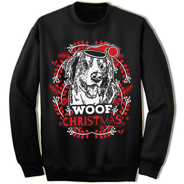 Bernese Mountain Dog Ugly Christmas Sweater. Merry Christmas Sweaters
