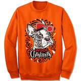 Boston Terrier Ugly Christmas Sweater.