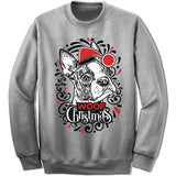 Boston Terrier Ugly Christmas Sweater.