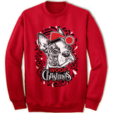 Boston Terrier Ugly Christmas Sweatshirt