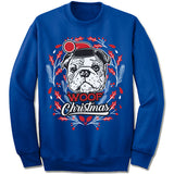 Bulldog Ugly Christmas Sweater.