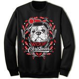 Bulldog Ugly Christmas Sweater.