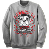 Bulldog Ugly Christmas Sweater.