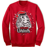 Cocker Spaniel Ugly Christmas Sweater.