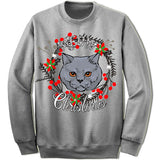 Chartreux Cat Ugly Christmas Sweater.