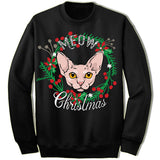 Cornish Rex Cat Ugly Christmas Sweater.