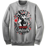 German Shepherd Ugly Christmas Sweater.
