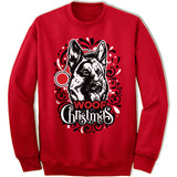 German Shepherd Ugly Christmas Sweater.