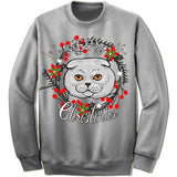 Highland Fold Cat Ugly Christmas Sweater.