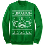Librarian Ugly Christmas Sweater.