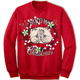 Persian Cat Ugly Christmas Sweater.