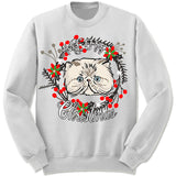 Persian Cat Ugly Christmas Sweater.