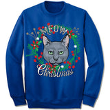 Russian Blue Ugly Christmas Sweatshirt
