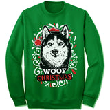 Siberian Husky Ugly Christmas Sweatshirt