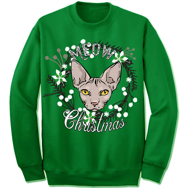 Sphynx Ugly Christmas Sweater
