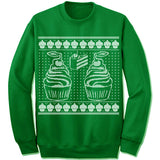 Dessert Ugly Christmas Sweater. Cupcake. Muffin. Cherry.