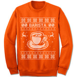 Barista Ugly Christmas Sweater.
