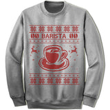 Barista Ugly Christmas Sweater.