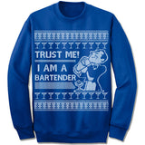 Bartender Ugly Christmas Sweater.