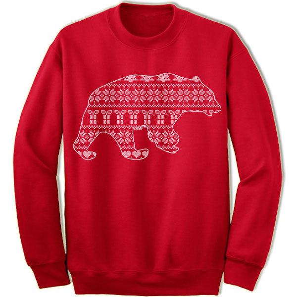 Christmas Bear Ugly Sweater.