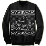 Motorcycle Ugly Christmas Sweater. Bike Sweatshirt.