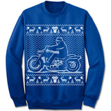 Motorcycle Ugly Christmas Sweater. Bike Sweatshirt.