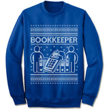 Bookkeeper ugly christmas sweatshirt