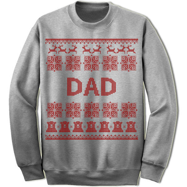 Dad Ugly Christmas Sweater. Merry Christmas Sweaters