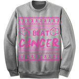 I Beat Cancer Ugly Christmas Sweater.