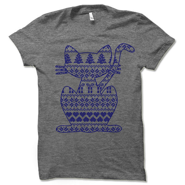 Cat Ugly Christmas T-Shirt.