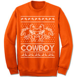 Cowboy Ugly Christmas Sweater.