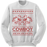 Cowboy Ugly Christmas Sweater.