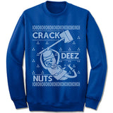 Crack Deez Nuts Ugly Christmas Sweater.